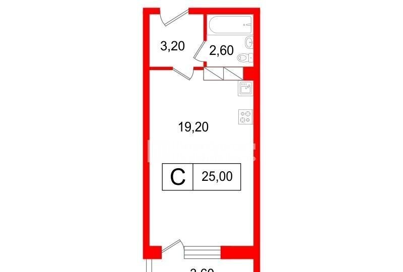 квартира г Красное Село ш Гатчинское 5к/2 фото 20