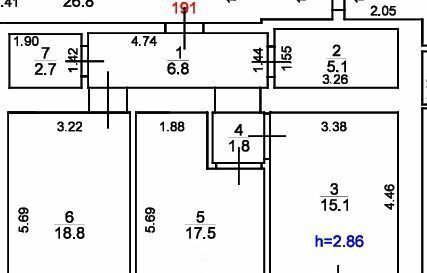 квартира г Таганрог ул Инструментальная 23/2 фото 5