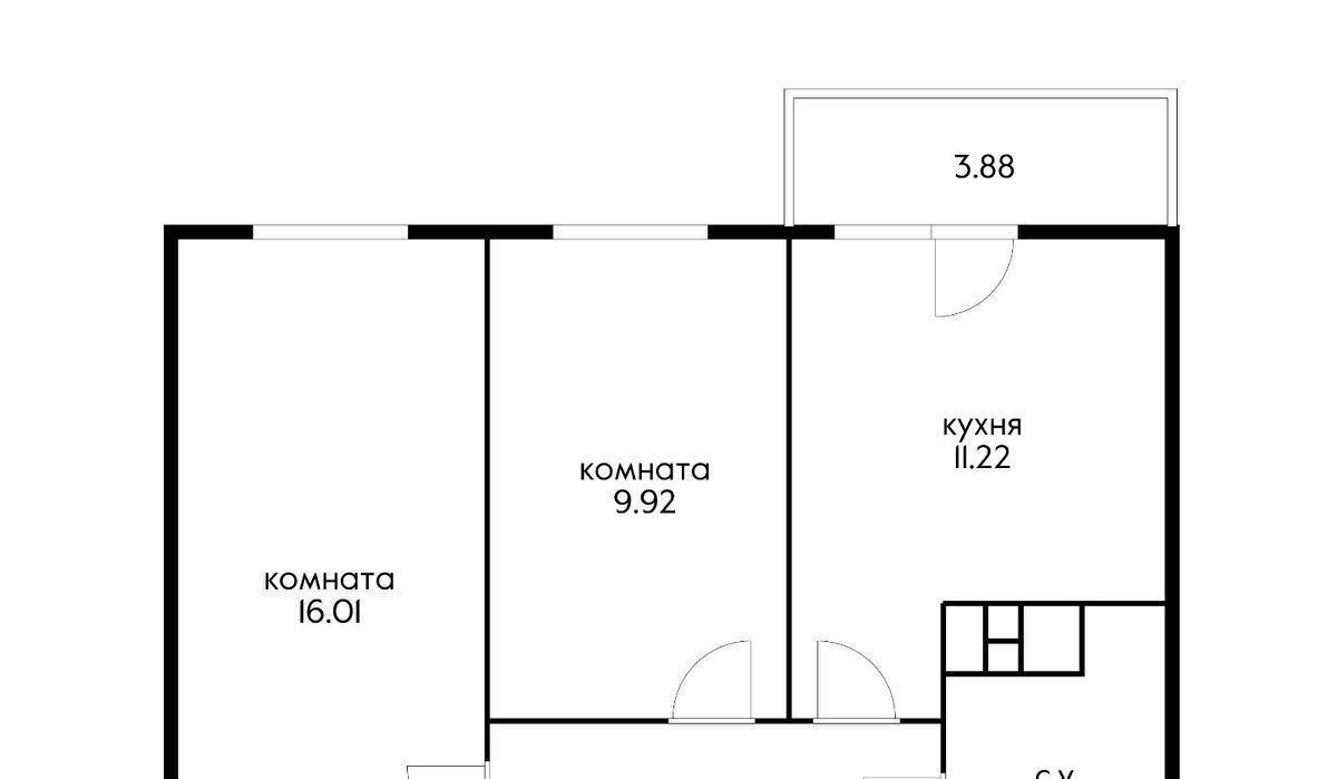 квартира г Краснодар р-н Прикубанский ул им. Цезаря Куникова 24к/3 фото 5