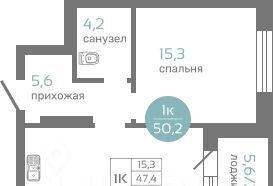 квартира г Красноярск р-н Советский ул Авиаторов 7/2 фото 1