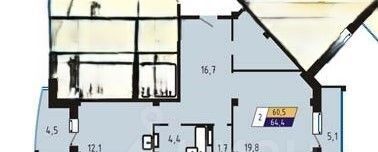 квартира г Красноярск р-н Советский ул Алексеева 21 фото 16