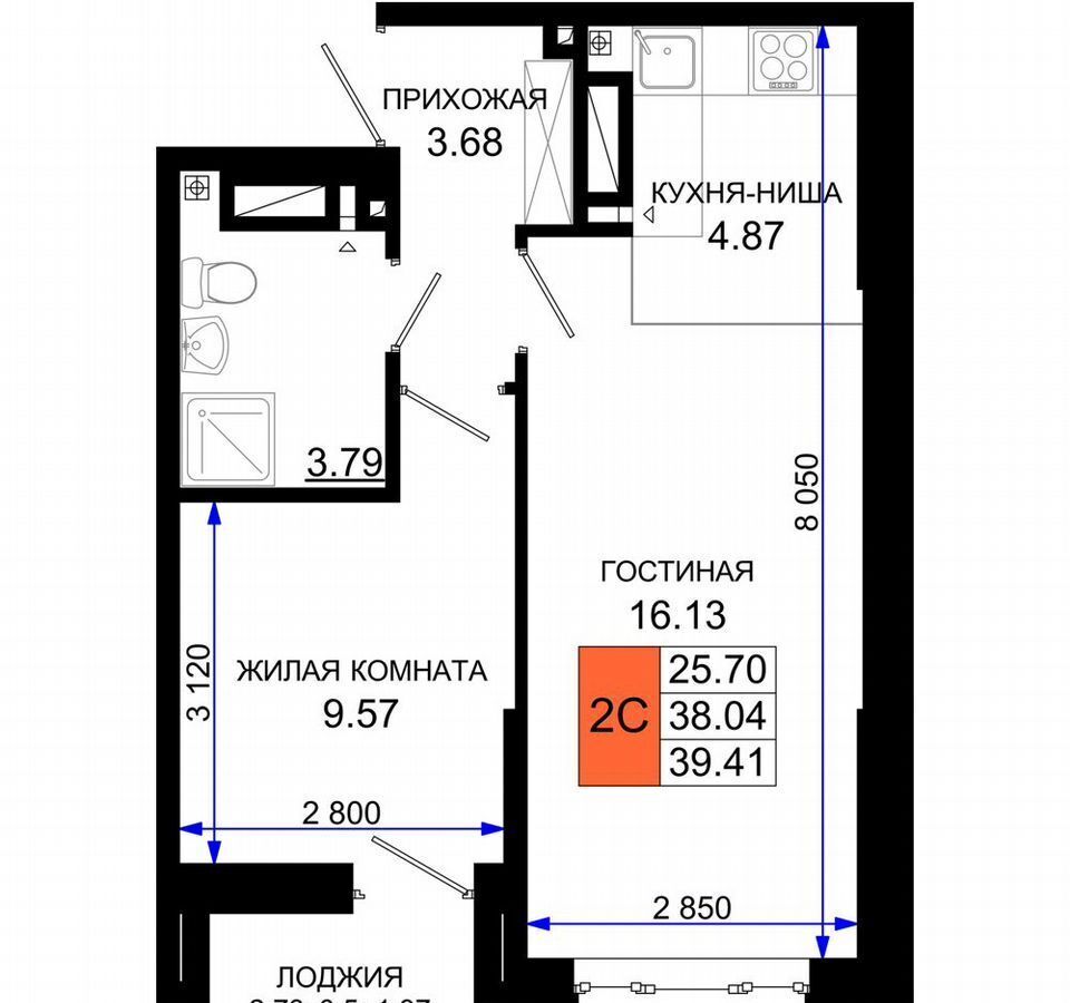 квартира г Ростов-на-Дону р-н Октябрьский пер Элеваторный ЖК «Октябрь Парк» поз. 3. 1 фото 18