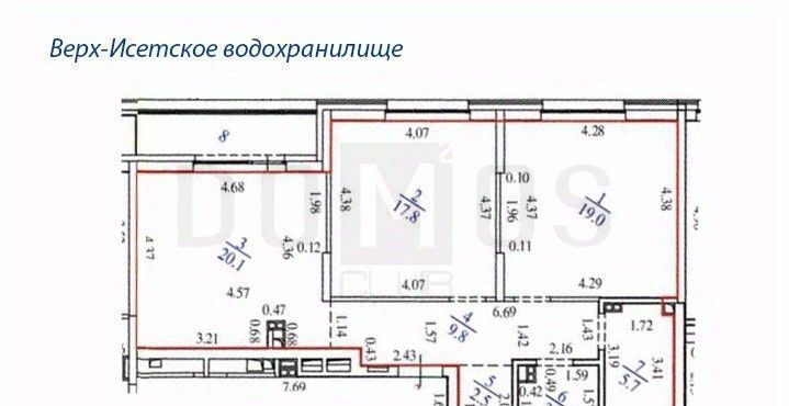 квартира г Екатеринбург р-н Верх-Исетский ул Татищева 136 ЖК «Белый парус» Площадь 1905 года фото 24