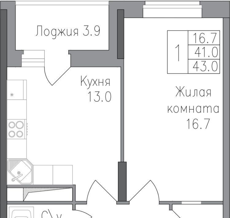 квартира г Липецк р-н Правобережный ЖК «Поколение» фото 1
