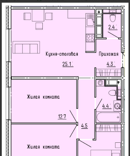 квартира г Пенза ул Яшиной 4 ЖК «Лугометрия» Октябрьский район фото 8