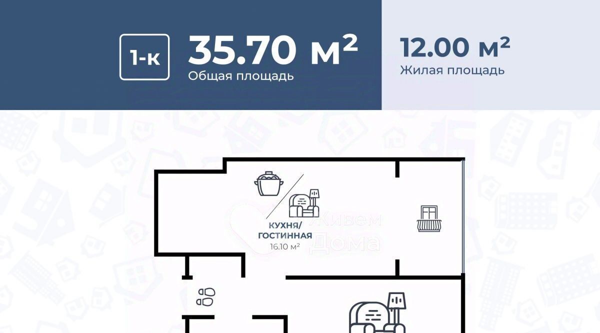 квартира г Волгоград р-н Советский ул им. Владимира Петровского 4 фото 2