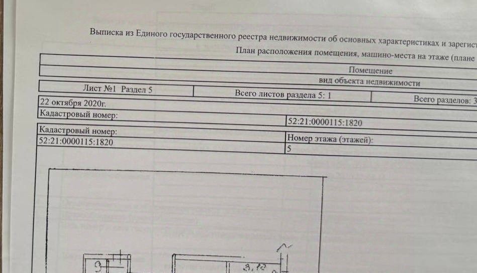 квартира г Дзержинск ул Чапаева 22а фото 31