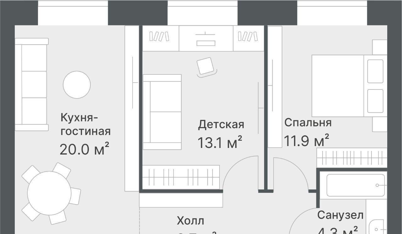 квартира г Тюмень р-н Калининский ул Кремлевская 95 фото 1