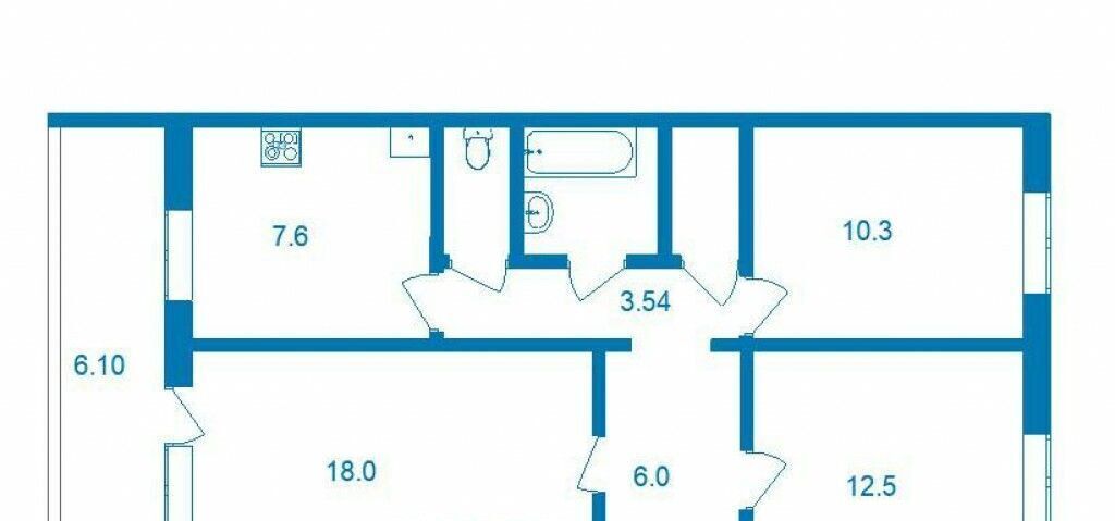 квартира г Тюмень р-н Калининский ул Ялуторовская 23 фото 13
