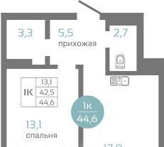 квартира г Красноярск р-н Советский ул Авиаторов 7/2 ЖК МАЭСТРО фото 1