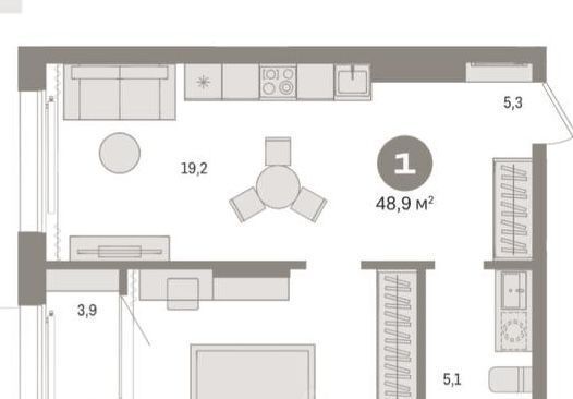 квартира г Омск р-н Кировский ул. Б. Г. Шаронова, 9 фото 19