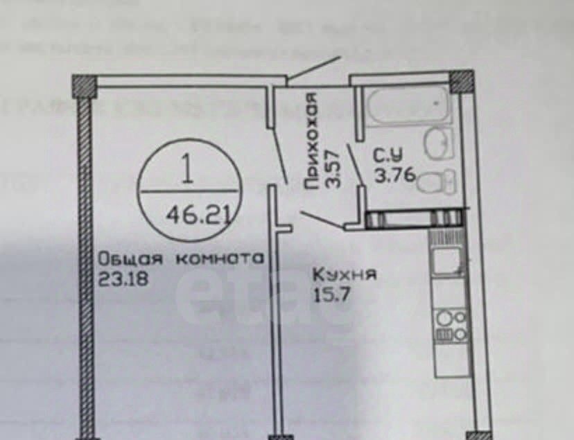 квартира г Махачкала пр-кт Амет-хана Султана 346к Советский фото 2