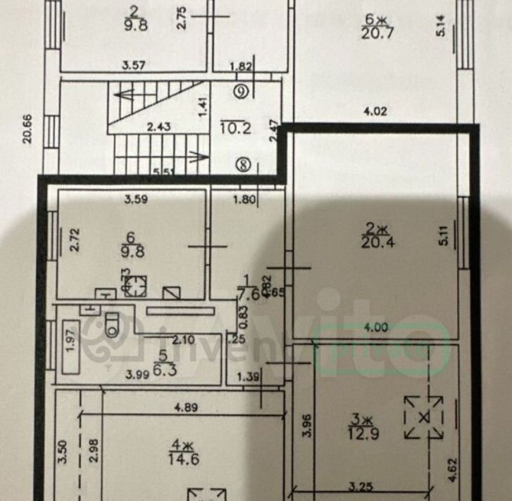 квартира г Калининград р-н Ленинградский ул Нарвская 53 фото 2