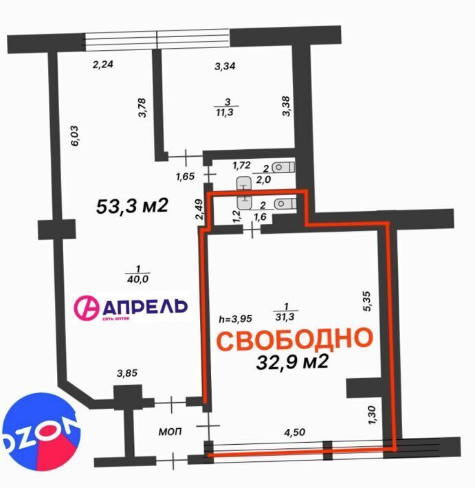 торговое помещение р-н Кимовский г Кимовск ул Коммунистическая 24к/2 фото 5