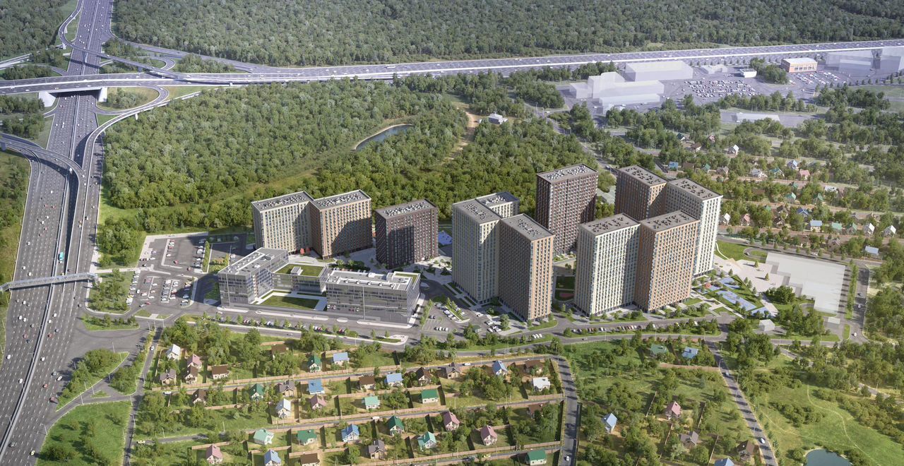 квартира г Москва метро Коммунарка метро Румянцево Новомосковский административный округ, многофункциональный комплекс Тропарево Парк, к 2. 2 фото 3