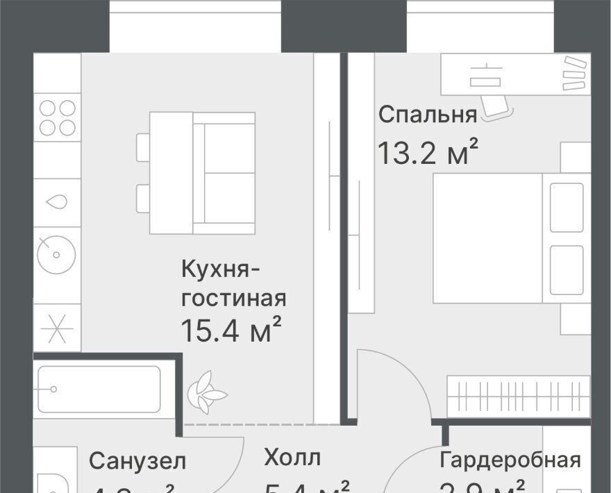 квартира г Тюмень р-н Калининский ул Кремлевская 95 фото 1