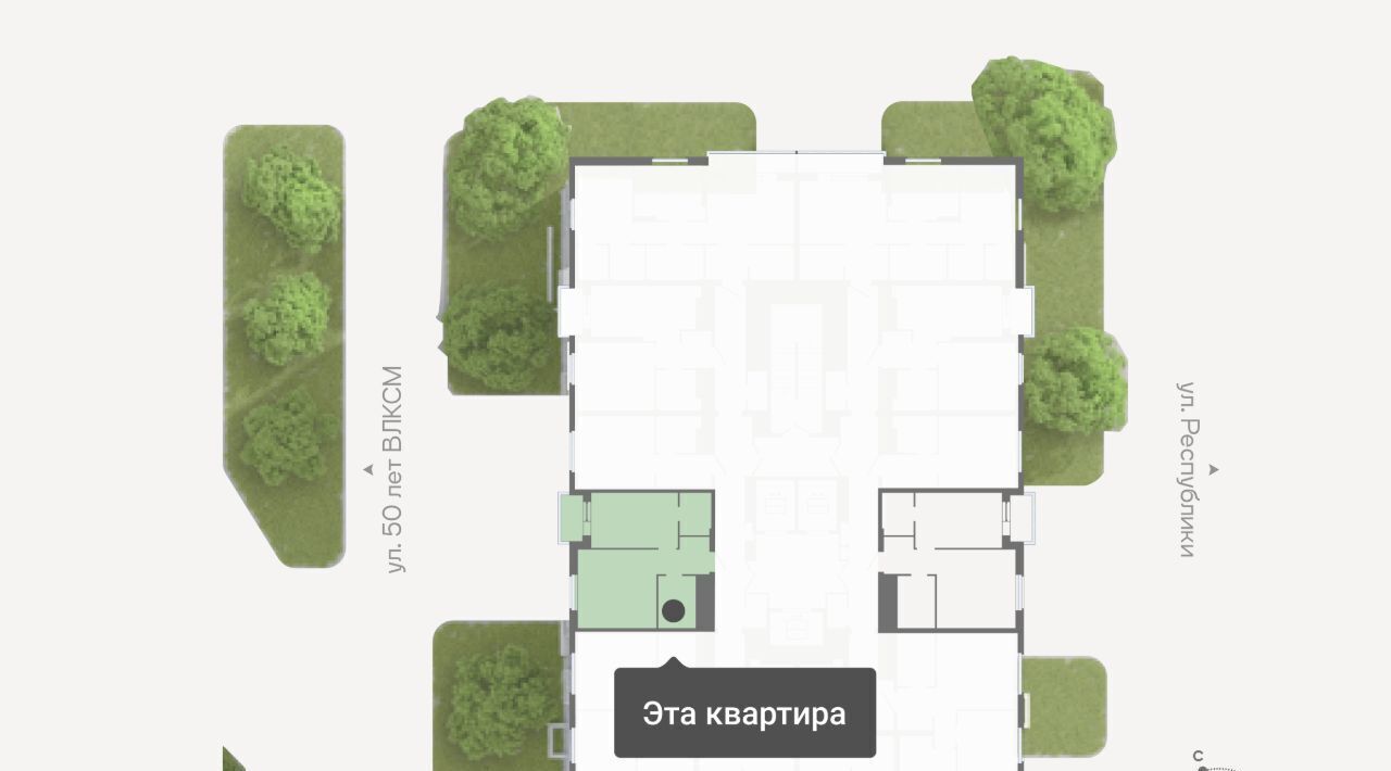 квартира г Тюмень р-н Ленинский ул Республики 204к/15 фото 2