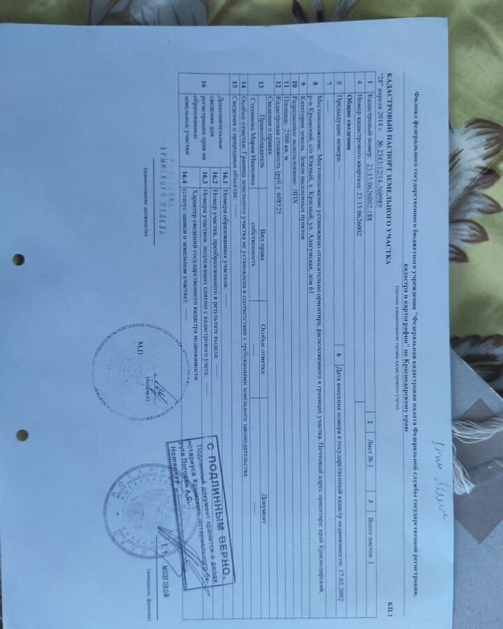 земля р-н Крымский г Крымск ул Адагумская 61 Южное сельское поселение, хутор Красный фото 1