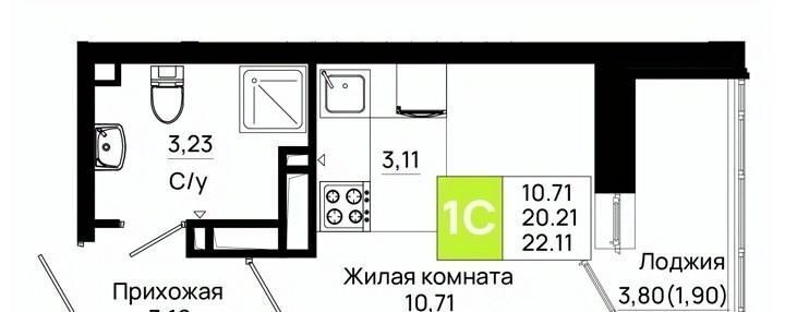 квартира г Ростов-на-Дону р-н Октябрьский пер Нефтекачка ЖК «Октябрь Парк» фото 1