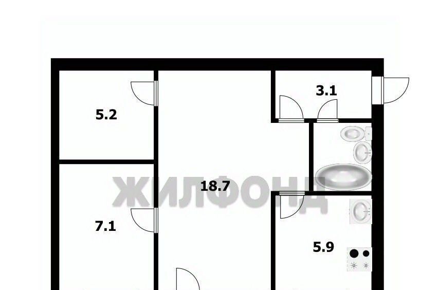 квартира г Новосибирск ул Степная 61а Площадь Маркса фото 12