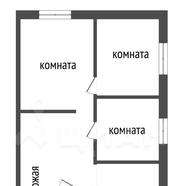 квартира г Тольятти р-н Комсомольский ул Коммунистическая 55 фото 2