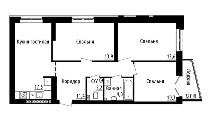 квартира г Екатеринбург р-н Кировский Геологическая Библиотечная ул., 33 фото 36