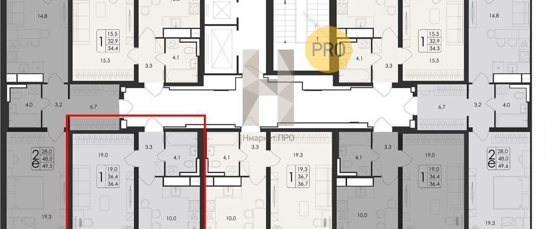 квартира г Воронеж р-н Центральный ул Шишкова 19 д. 140Б фото 7