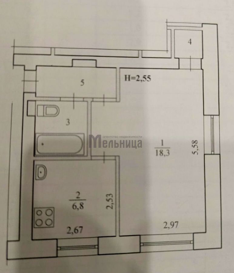 квартира г Волгоград р-н Краснооктябрьский ул им. маршала Еременко 55 фото 14