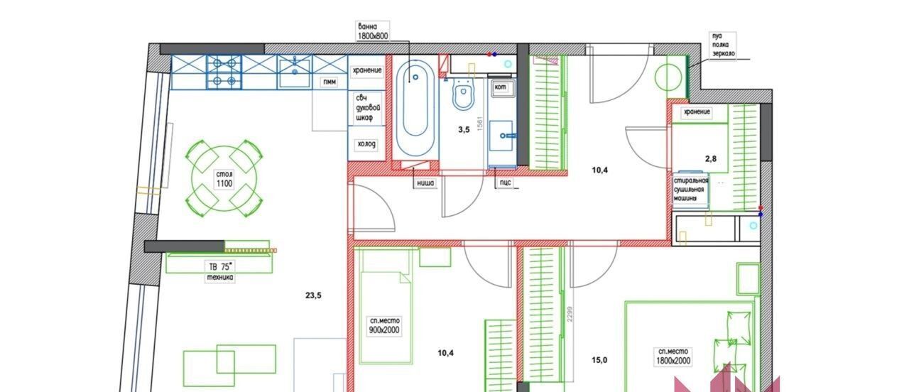 квартира г Москва метро Зорге ул Зорге 9к/1 фото 2