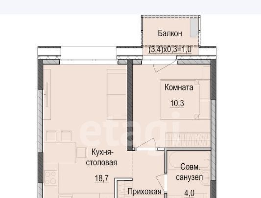 квартира г Казань метро Площадь Тукая Паркмаяк жилой комплекс фото 1