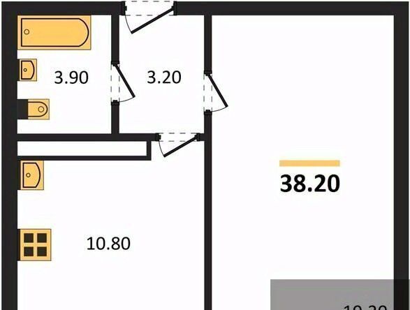 квартира г Воронеж р-н Левобережный ул Шидловского 22 фото 1
