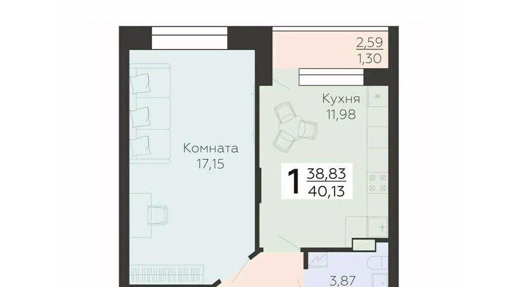 квартира г Воронеж р-н Коминтерновский ул Независимости 78к/4 фото 1