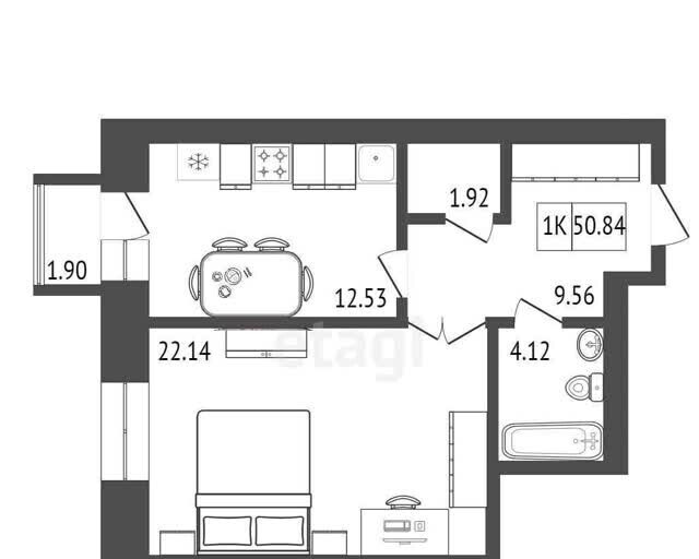 квартира г Красноярск ул Бограда 103 фото 1