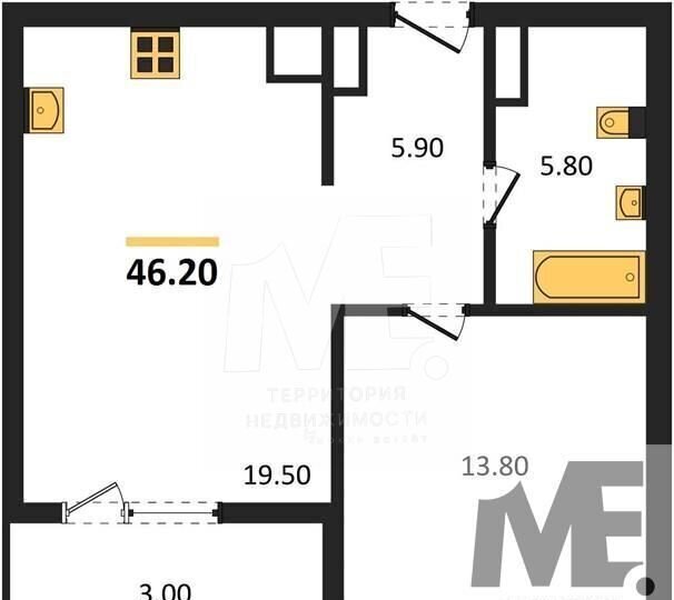 квартира г Калининград р-н Ленинградский ул Елизаветинская 47 ЖК «SunCity» фото 7