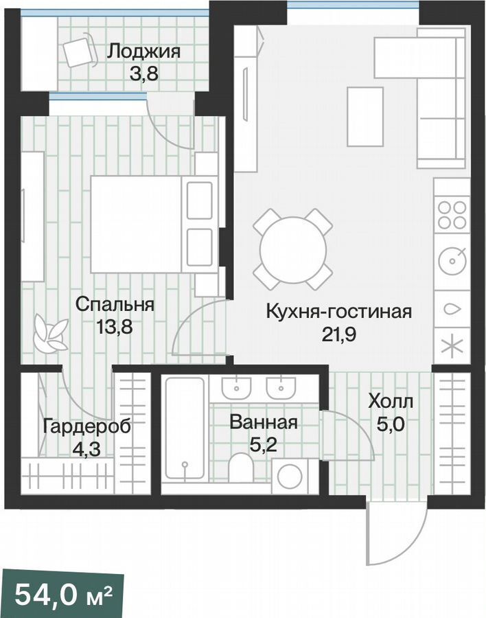 квартира г Тюмень р-н Калининский ул Ямская 936 ЖК «Эклипт» Калининский административный округ фото 2