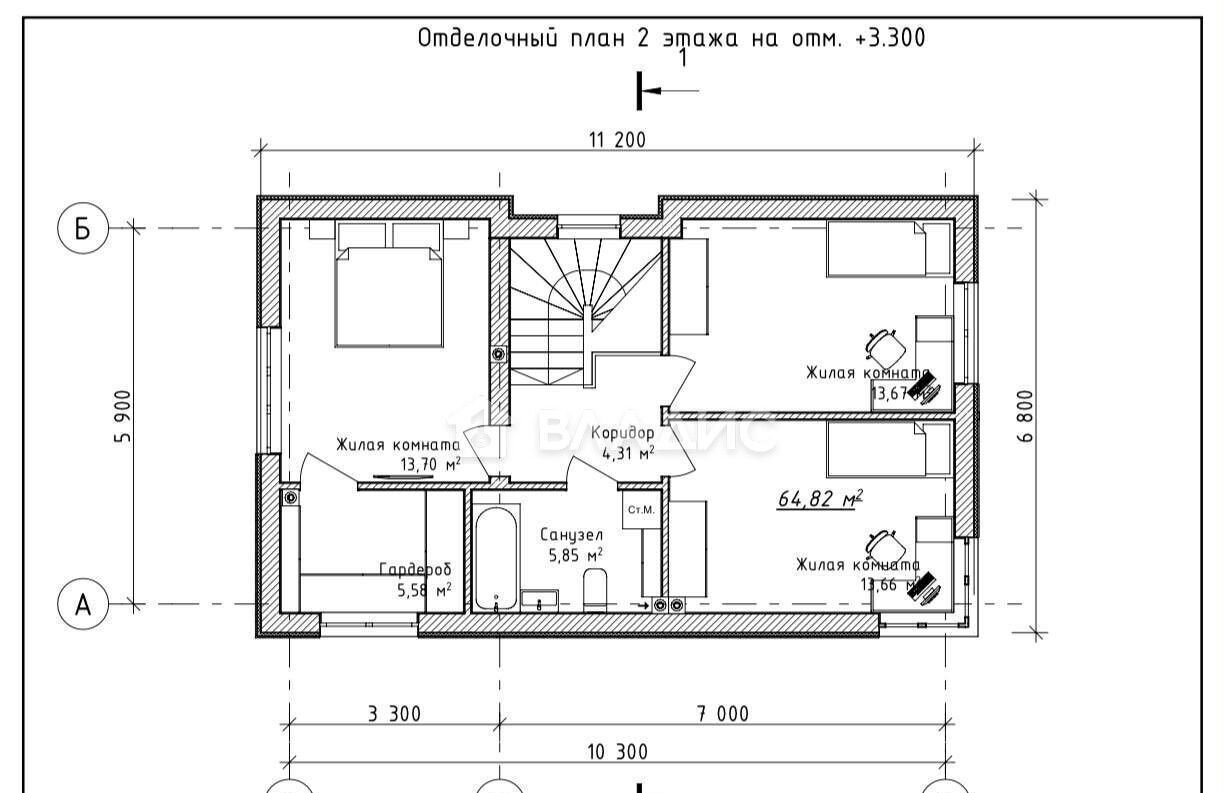 дом г Калининград р-н Ленинградский тер. ТСН Искра ул Фруктовая 3 фото 10