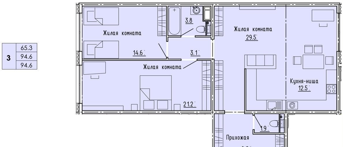 квартира г Пенза Пенза-4 ул Яшиной 4 р-н Октябрьский фото 15
