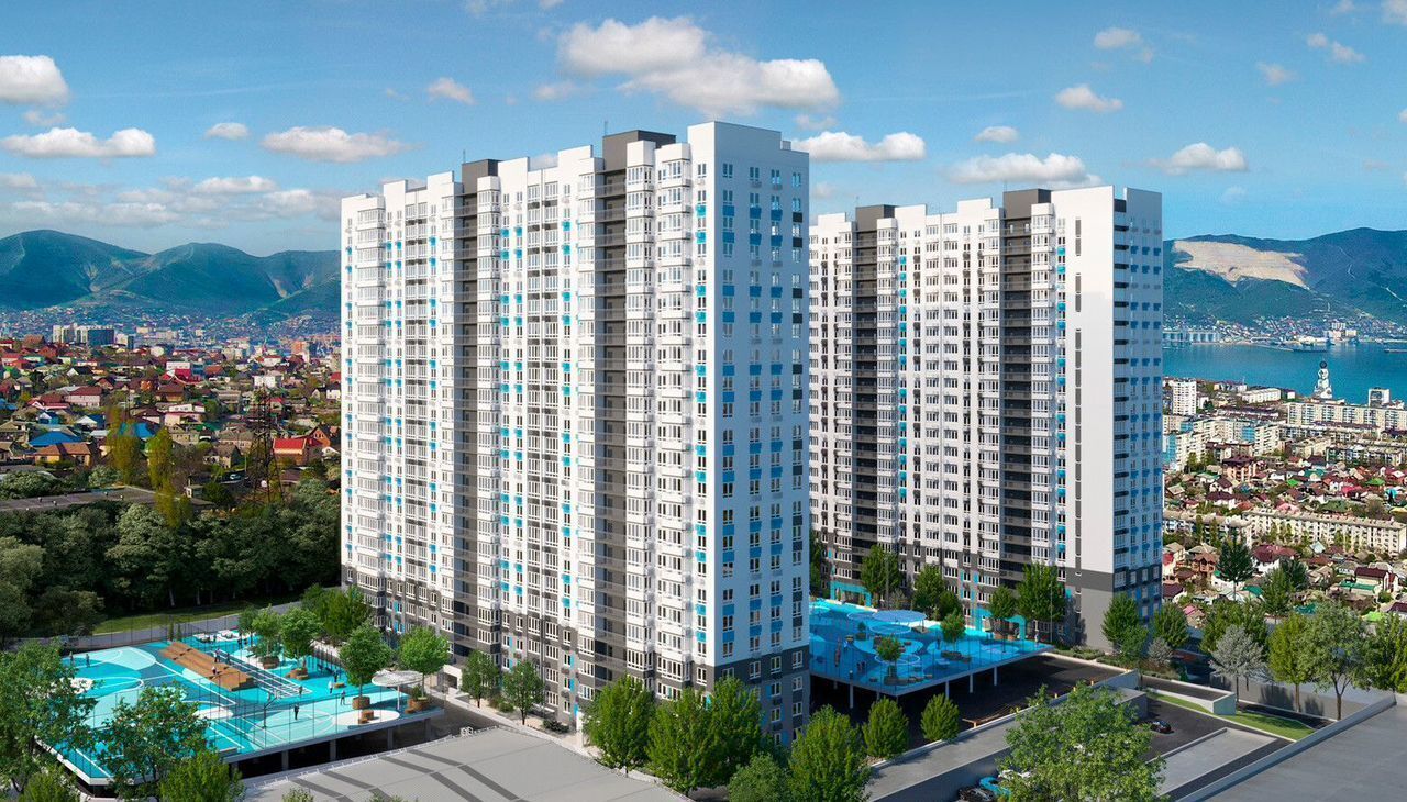квартира г Новороссийск р-н Центральный ул Куникова 1 блок-секции 1-5 фото 7