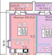 квартира г Тамбов р-н Октябрьский ш Моршанское 24к фото 2