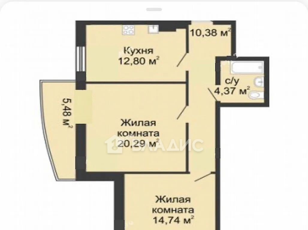 квартира г Ростов-на-Дону р-н Пролетарский Говнярка Нижегородская, 31 ст 2 фото 17