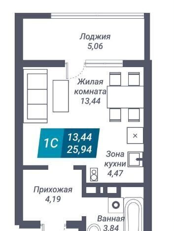 квартира г Новосибирск р-н Дзержинский Берёзовая роща ул Королева 19 ЖК «Звезда» фото 3