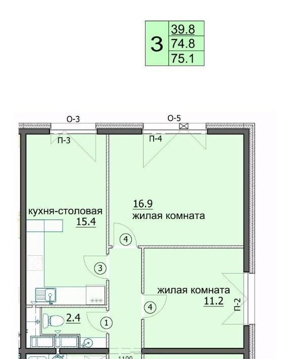 квартира г Пенза р-н Октябрьский ул Яшиной 6 Октябрьский район фото 1