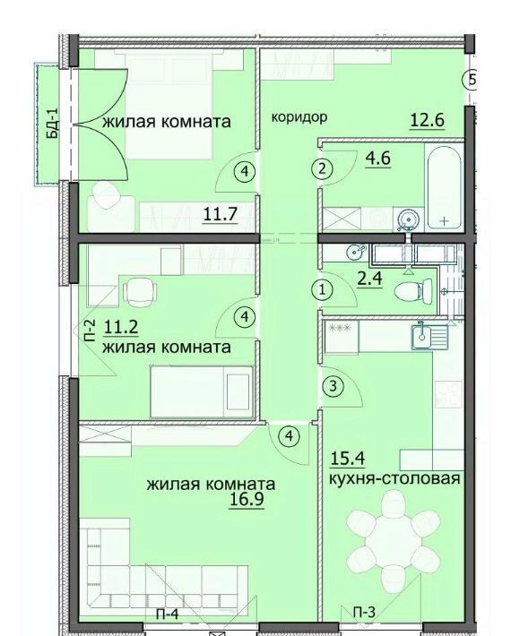 квартира г Пенза р-н Октябрьский ул Яшиной 6 Октябрьский район фото 1