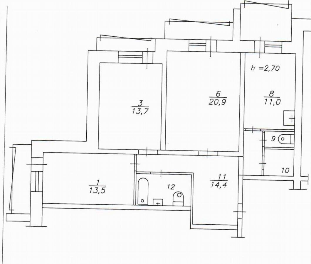 квартира г Красноярск р-н Советский ул 78 Добровольческой Бригады 2 фото 30
