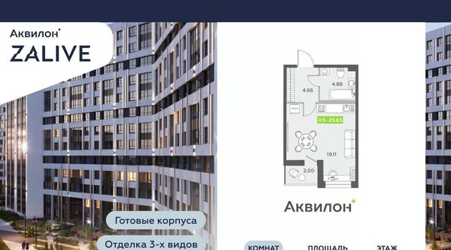 метро Спортивная дом 6к/1 ЖК Аквилон ZALIVE округ Гавань фото