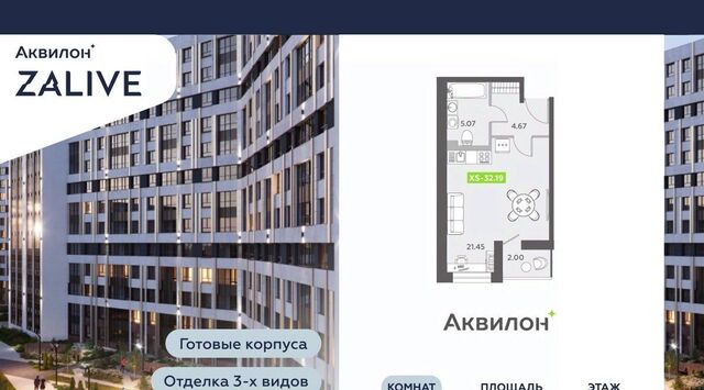 метро Приморская б-р Головнина 6к/1 ЖК Аквилон ZALIVE округ Гавань фото