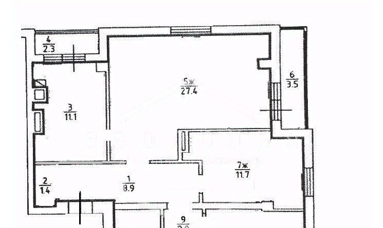 квартира г Калининград р-н Московский ул О.Кошевого 17 фото 2