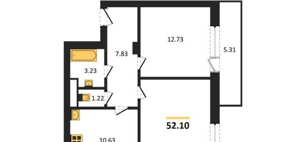 квартира г Воронеж р-н Левобережный ул Волгоградская 45 фото 1