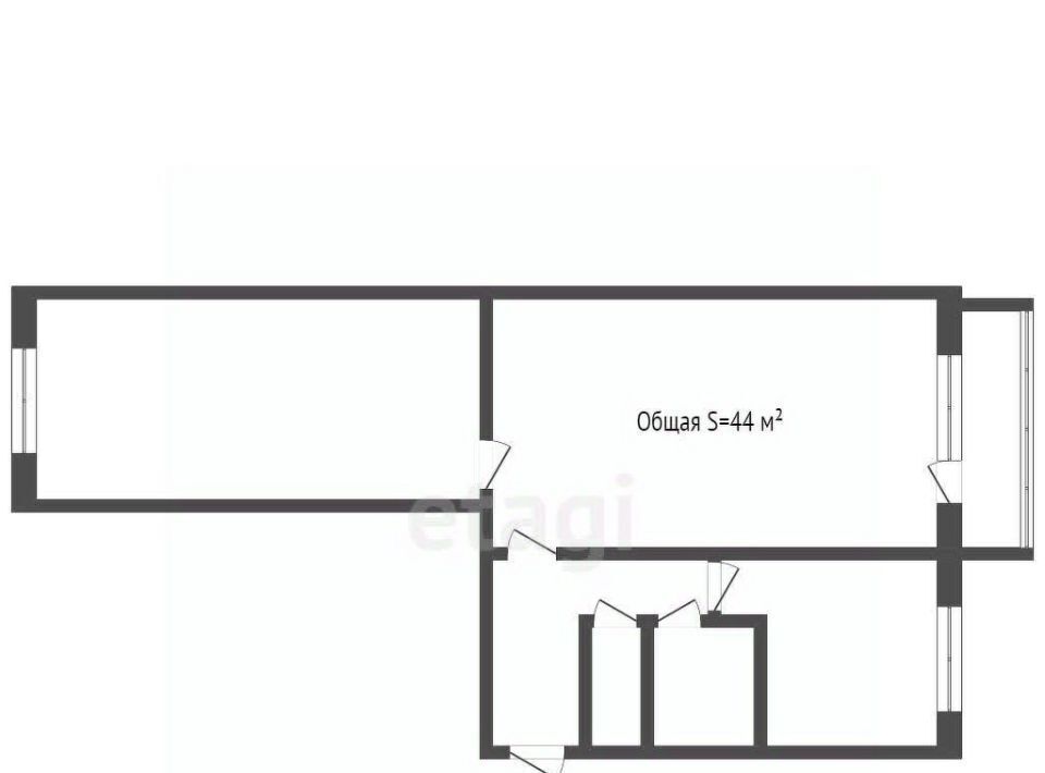 квартира г Кемерово р-н Кировский ул Рекордная 29а фото 2