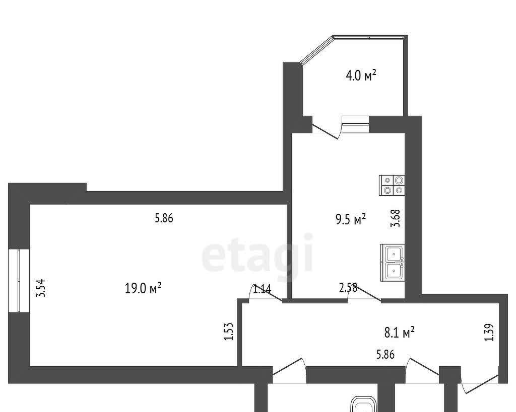 квартира г Батайск РДВС ул Индустриальная 1б дом по ул. Индустриальная, 1Б м-н фото 11